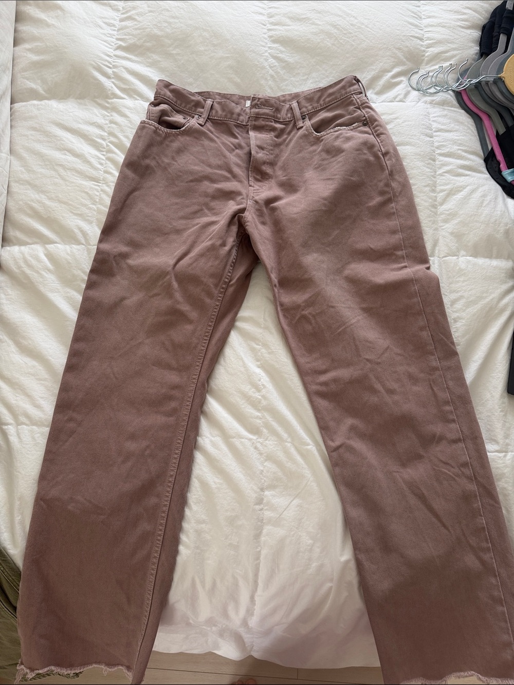 Moussy Women's Straight Leg Jeans in Dusty Rose